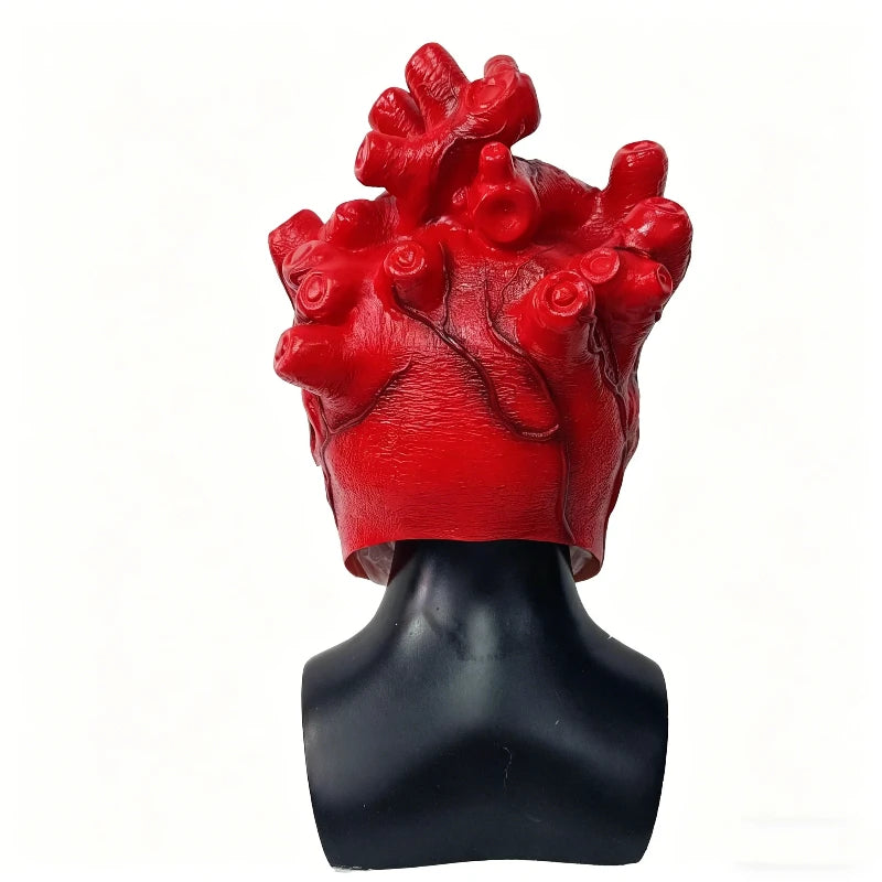 Realistic Latex Heart Mask for Cosplay Halloween Party Scary Prop