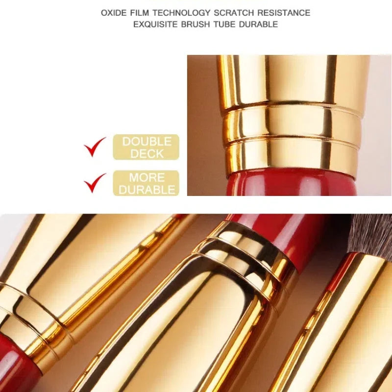 Luxury Makeup Brush Set with Animal Hair - Professional Beauty Tools