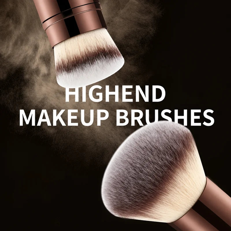 20Pcs Makeup Brush Set with Bag - Foundation, Blush, Powder & Eyeshadow Brushes