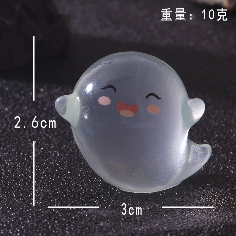 Luminous Mini Ghost & Devil Figures Halloween Decor Set - Home & Party Ornaments