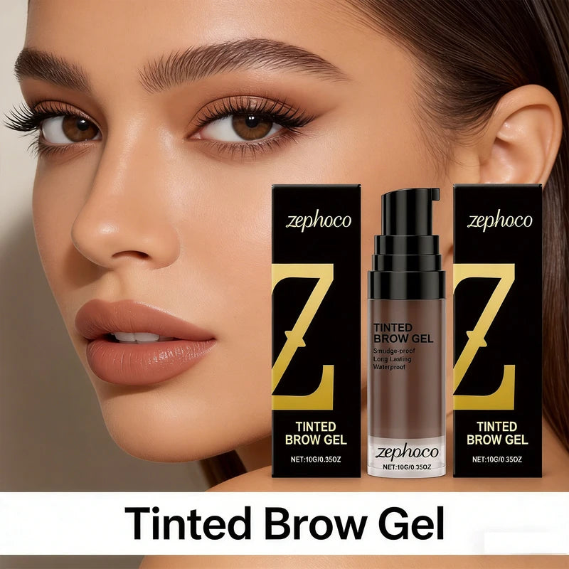 Long Lasting Eyebrow Tint Gel - Waterproof Natural Brow Enhancer with Nourishing Formula