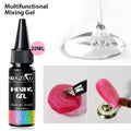 20ml Nail Art Mixing Gel - Clear Nail Polish for Glitter Blending & DIY Manicure