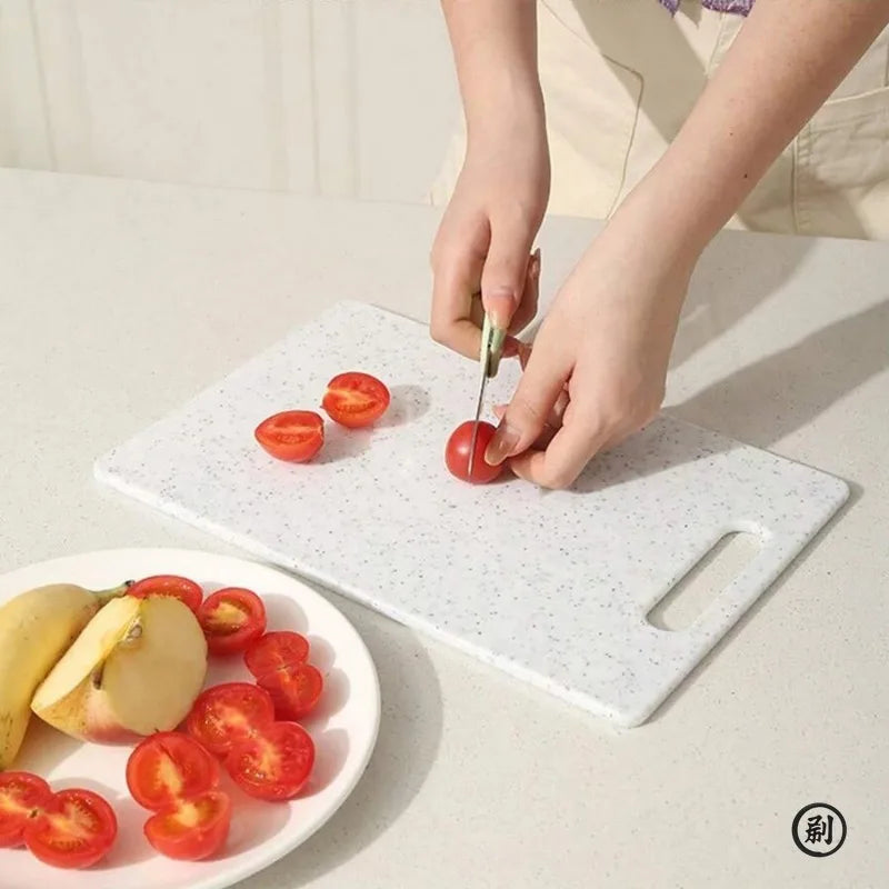 Marble Texture PP Cutting Board - Antibacterial, Mildew-Resistant Kitchen Vegetable Chopping Board