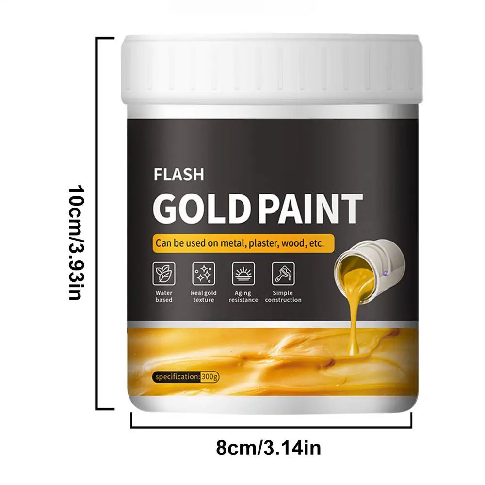 Liquid Gold Foil Paint - 300g Quick Dry Metal & Wood Craft Paint