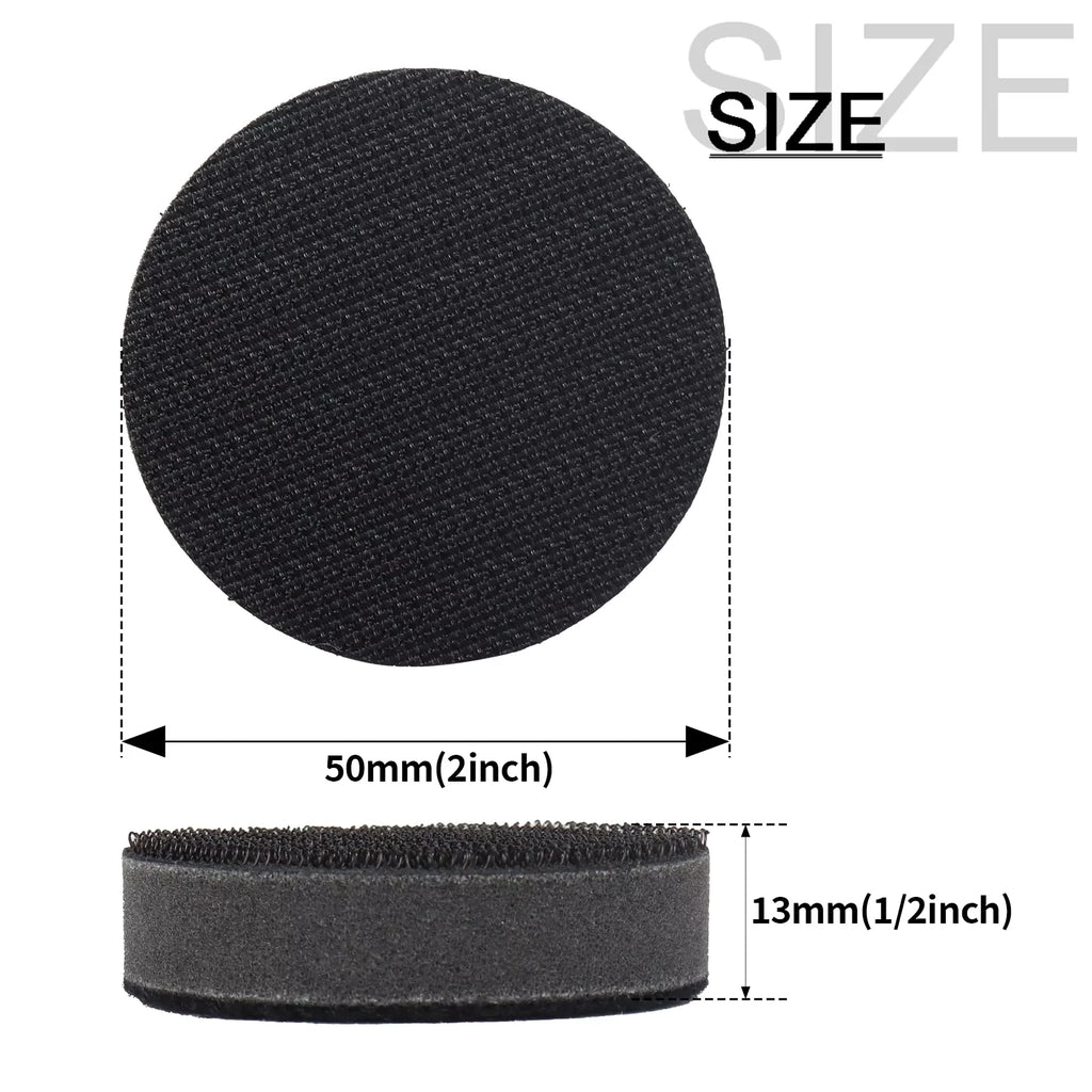 2PCS Soft Density Sponge Polishing Pad 50mm 75mm Buffer Backing Pad for Power Tools