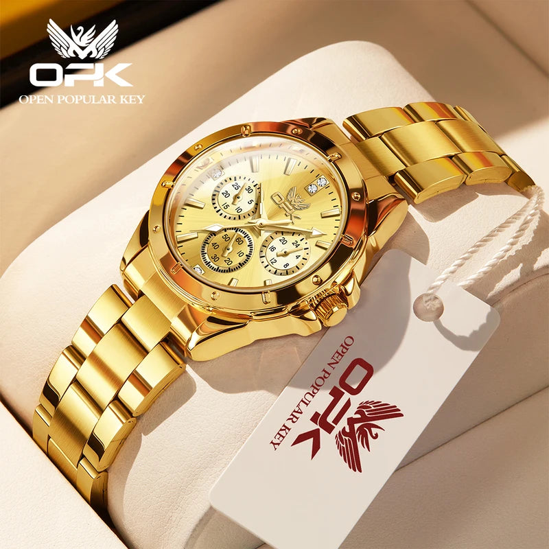 Luminous Waterproof Steel Nail Scale Watch - Ladies Quartz 6001