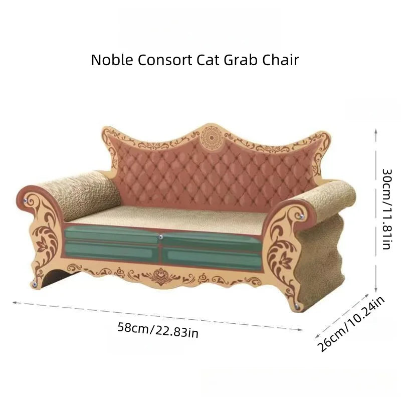 Large L-Shaped Cat Scratch Board and Nest Sofa - Wear-Resistant Non-Shedding Cat Bed