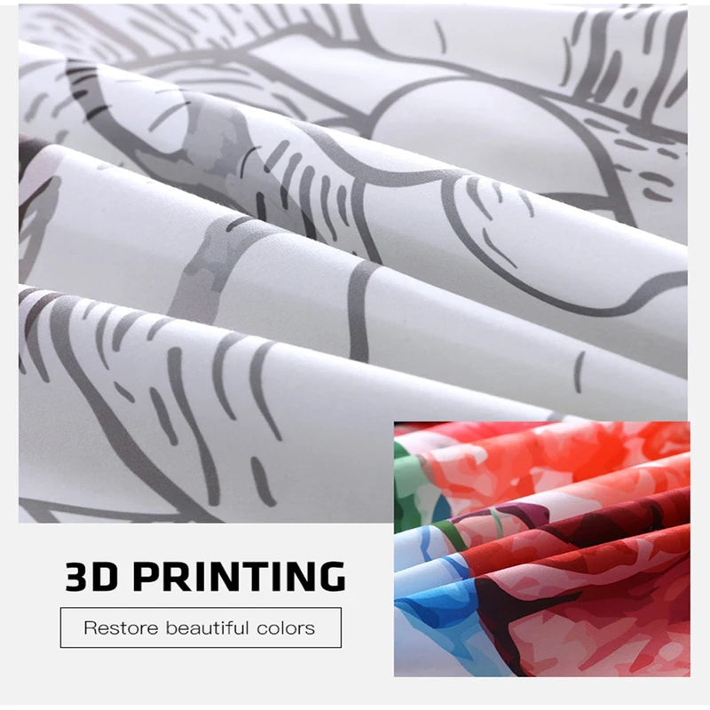 Luxury 3D Abstract Girl Bedding Set Duvet Cover Quilt Cover Set All Sizes & Colors