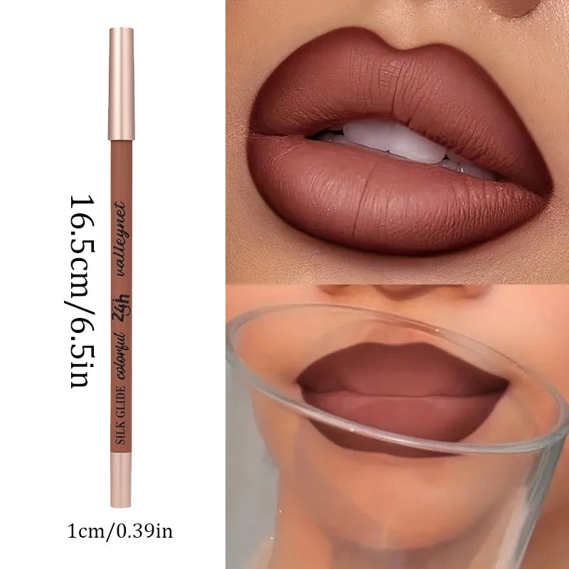 6-Piece Lip Makeup Kit with Long-Lasting Matte Waterproof Lipstick & Lip Liners