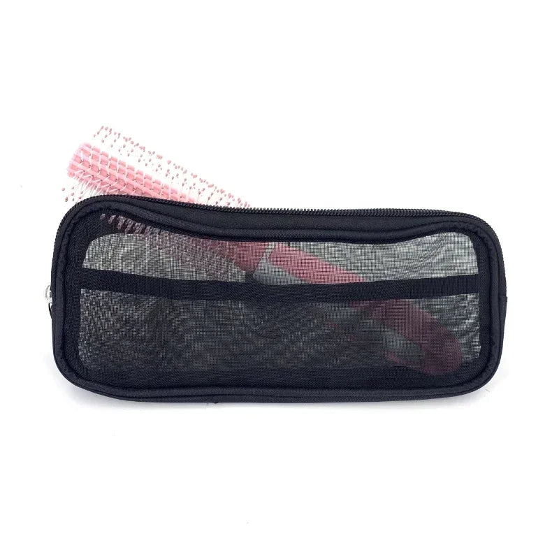 Travel Makeup Brush Organizer Pouch Cosmetic Toiletry Bag for Men Women