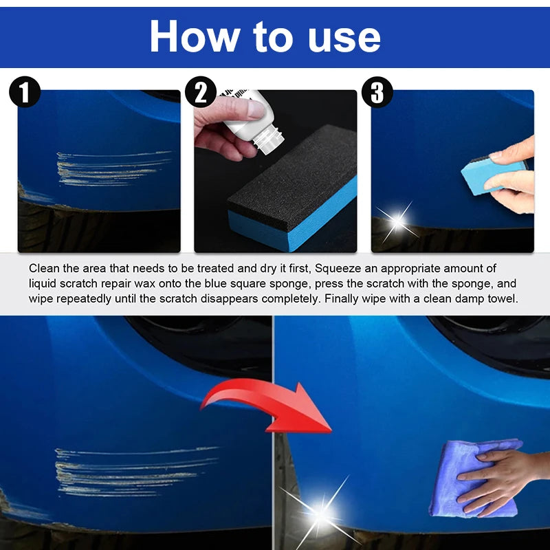 Car Scratch Remover Paint Care Kit for Mild Scratches and Swirl Repair