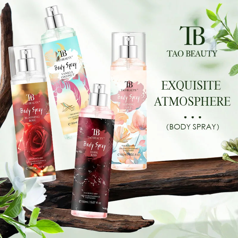 Long-Lasting Floral Fruity Body Spray Alcohol-Free - Multiple Colors