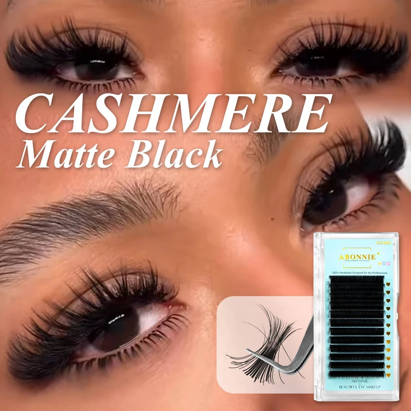 Cashmere Matte Black False Eyelashes - Classic & Volume Eyelash Extensions