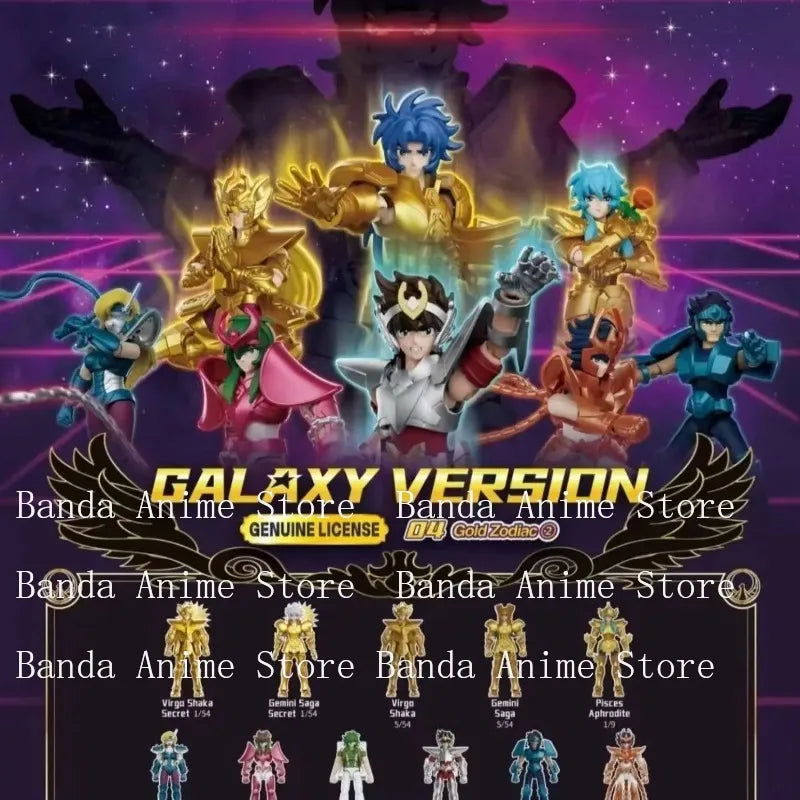 Saint Seiya Galaxy Action Figures Set with Athena Aries Mu Aiolia Aldebaran Shiryu Lionet - Kids Toys Gift