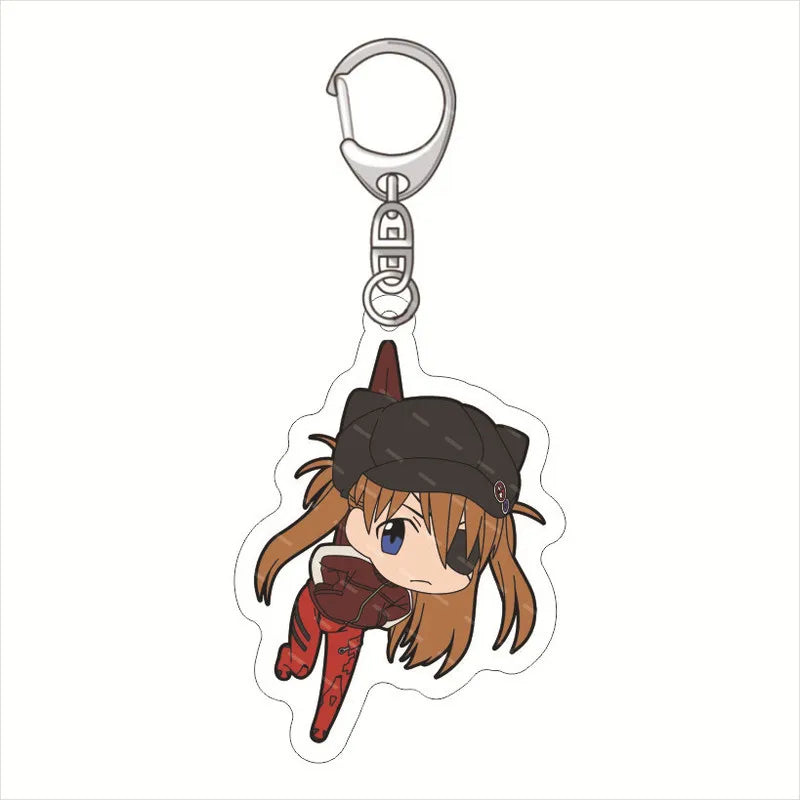 Double-Sided HD Anime Keychain - EVA Acrylic Backpack Pendant, Custom Colors