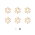Wooden Flower Cutouts - Reusable Wall Decor for DIY Crafts Baby Room