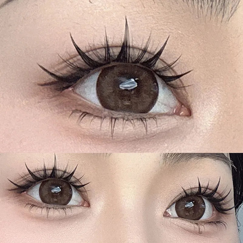 3D Wispy Manga False Eyelashes with Volume & Eye-Lifting Effect for DIY Makeup