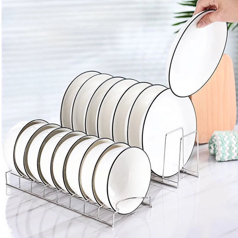 Stainless Steel Dish Rack and Dish Drain Storage Organizer for Kitchen