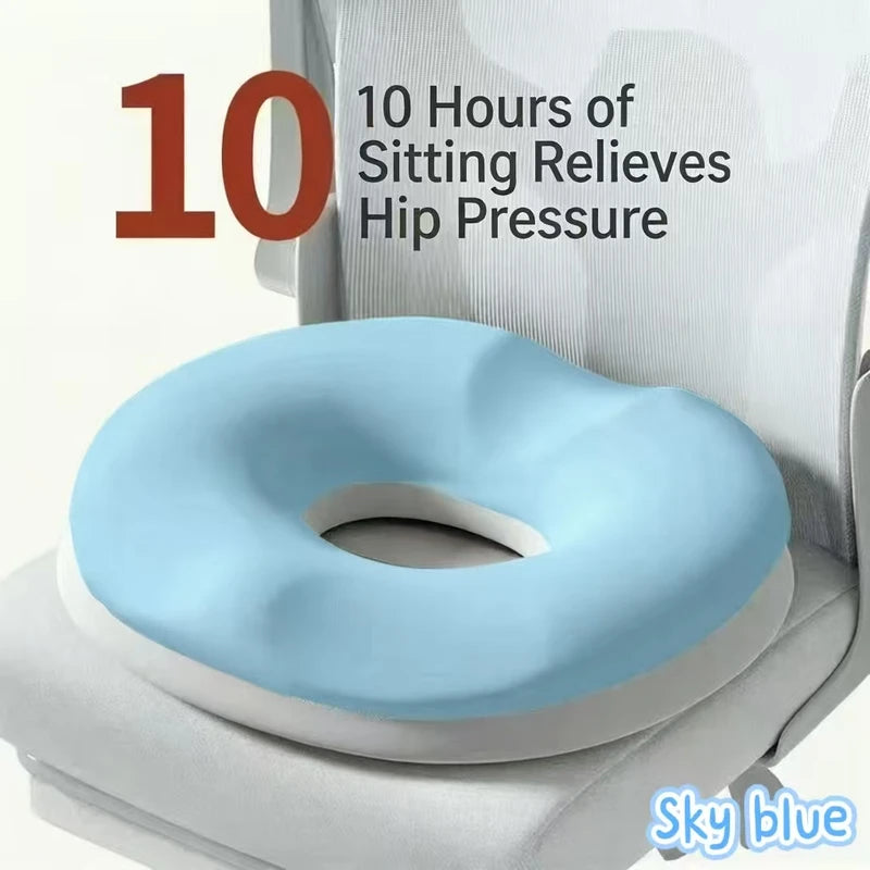 Donut Seat Cushion for Hemorrhoid Relief Memory Foam Tailbone Support Pillow