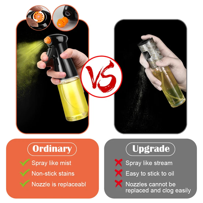 500ML Olive Oil Spray Bottle for Cooking Baking BBQ - Dispenser & Vinegar Mister