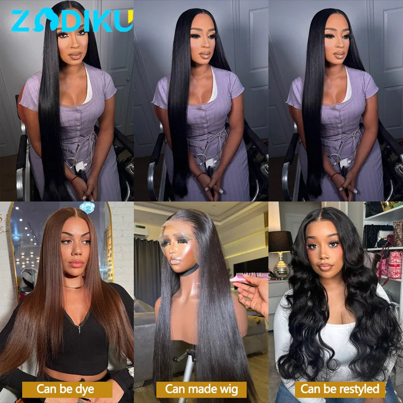 Brazilian Human Hair Lace Closure Frontal 13x4 13x6 HD Transparent Lace