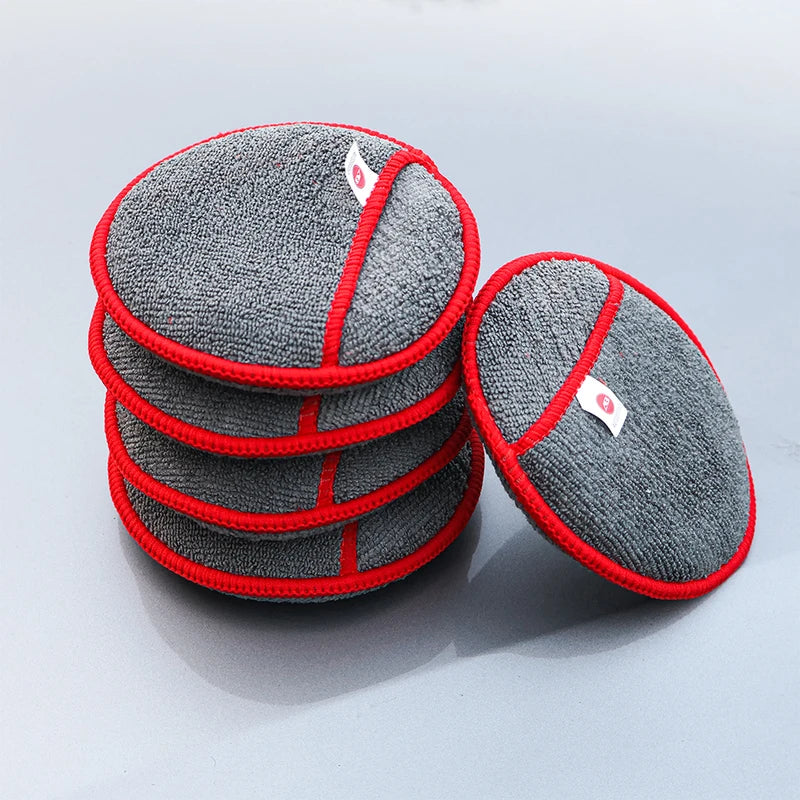Car Waxing Sponge Applicator Pads 5 Inch Fiber Soft Foam Polishing Pads - AUTOBRIGHT
