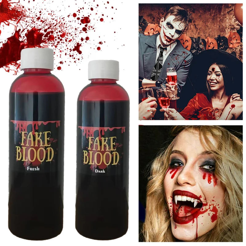 Fake Blood Prop for Halloween Cosplay & Pranks - 30/60/100ml Artificial Plasma