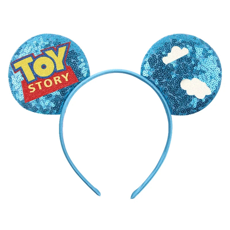 Festival Mouse Ears Headband - Glitter Cartoon Hair Accessory for Kids & Teens