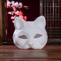 DIY Unpainted Cat Face Mask for Halloween Party & Cosplay - PVC Masquerade Prop