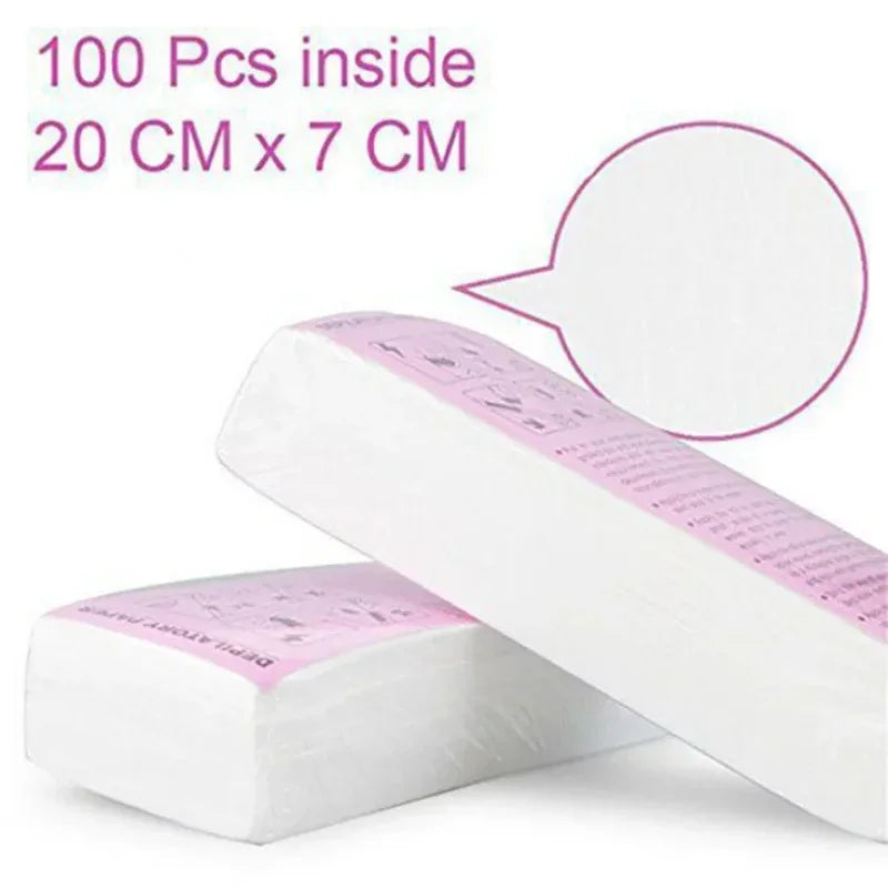 Women & Men Body Waxing Paper Strips for Hair Removal, 50/100pcs