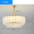 Modern Luxury Crystal Pendant Light for Living Dining Bedroom Ceiling Chandelier