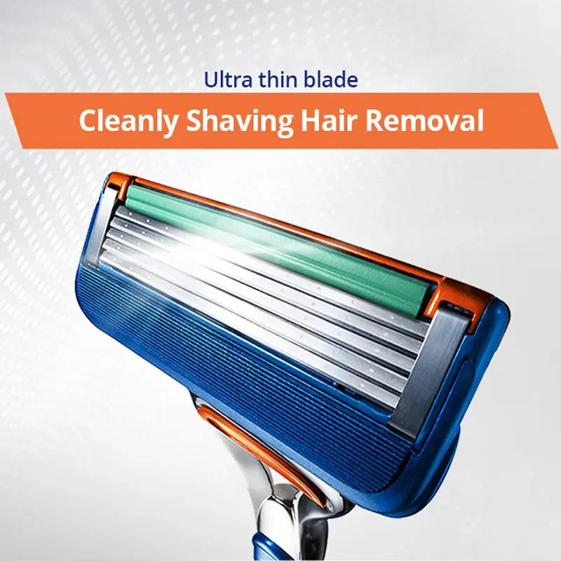 Gillette Fusion 5 Razor Blade Refills - Safety Shaving Head Replacement for Men