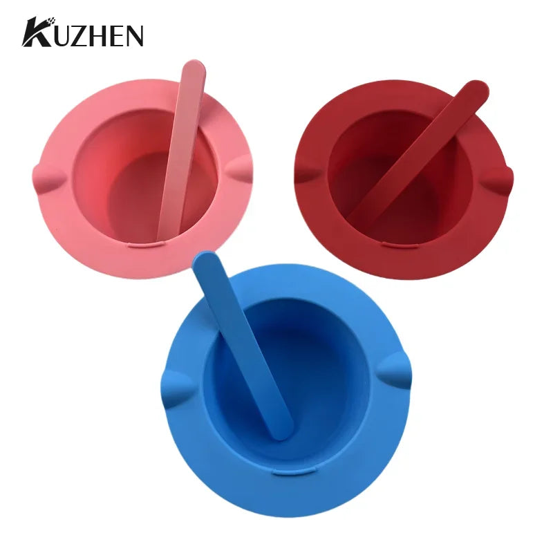 Silicone Wax Warmer Bowls for Hair Removal - Reusable Heat-Resistant Pot, Thickening
