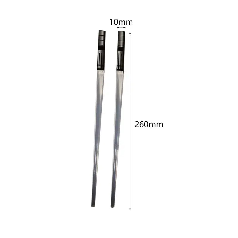 Glow LED Light Saber Chopsticks for Parties and Events - Colorful Light-Up Cutlery Set