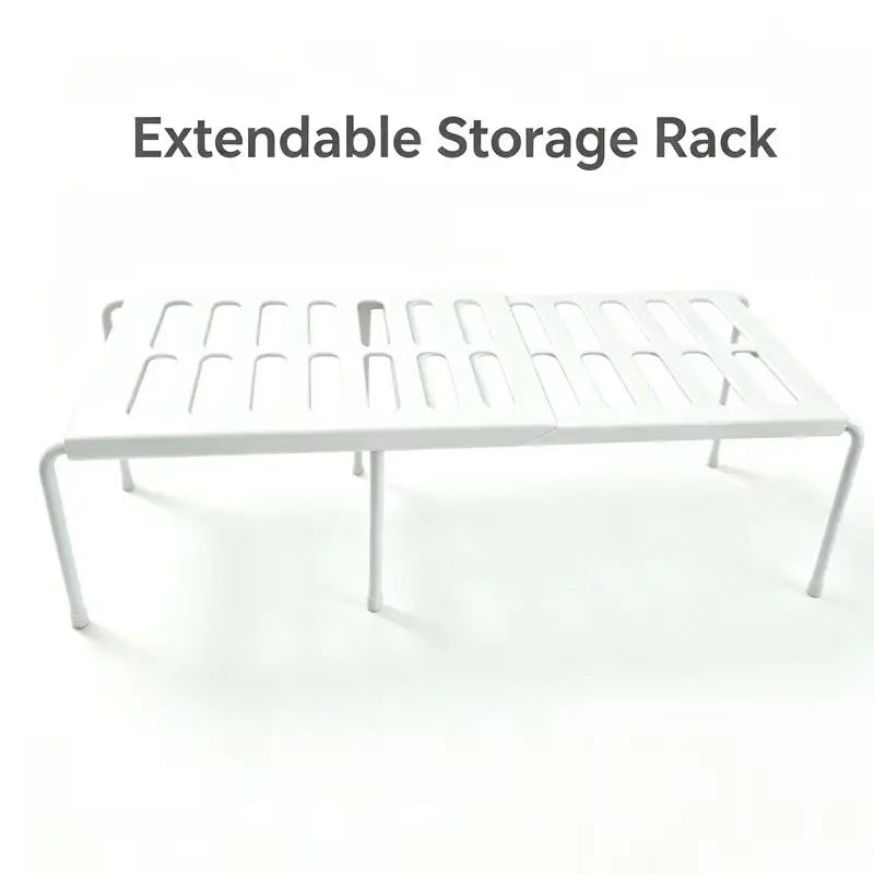 Telescopic Expandable Kitchen & Bathroom Storage Rack - Space Saving Organizer
