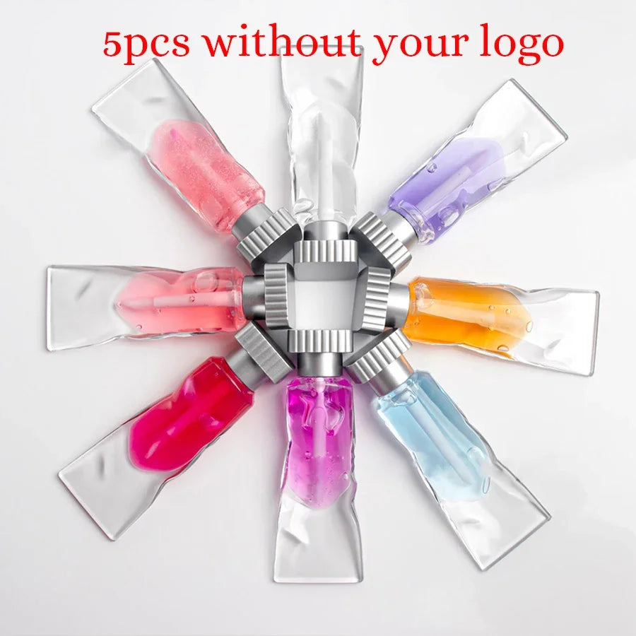 Lip Oil Set - Custom Bulk 12-Color Moisturizing Plumping Lip Gloss