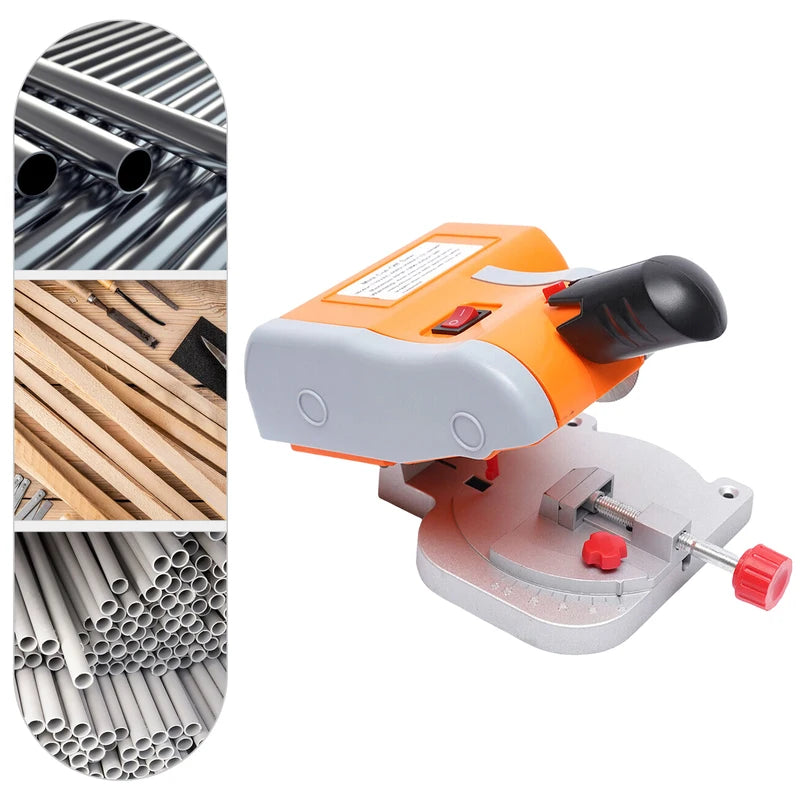 Mini Cut-Off Saw 7800RPM 90W Electric Cutting Machine for Wood, Metal, Plastic