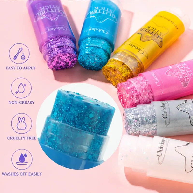 High-Gloss Glitter Gel Stick for Eyes Face & Body - Multiple Colors