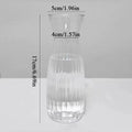 Plastic Flower Vase - Transparent Geometric Design for Home & Office Decor