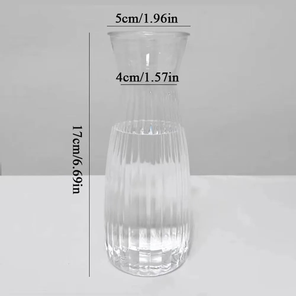 Plastic Flower Vase - Transparent Geometric Design for Home & Office Decor