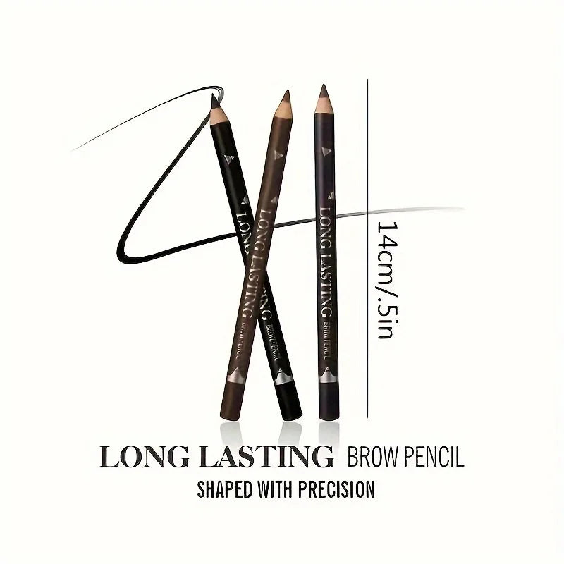 2-in-1 Waterproof Eyeliner & Eyebrow Pencil Set - Multi-Use Makeup Tool