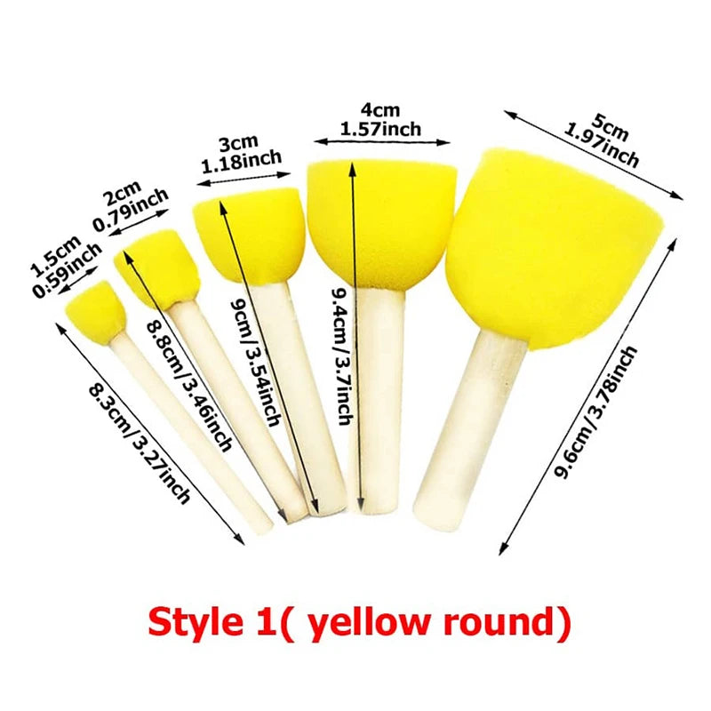 Children DIY Graffiti Sponge Brush Set Art & Drawing Toys for Kids