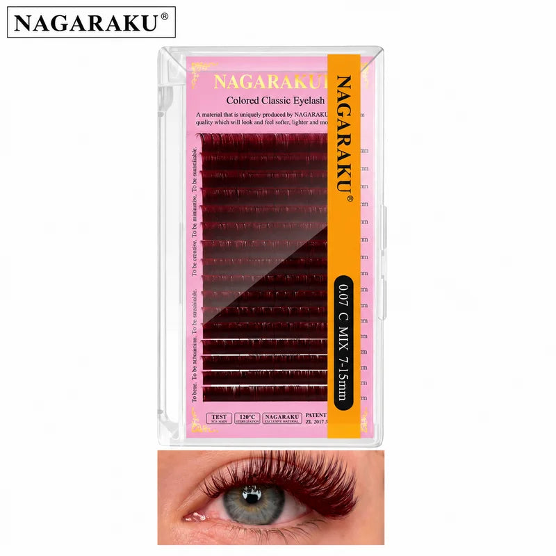 Colorful Eyelash Extensions 7-15mm Faux Mink False Lashes for Eye Makeup