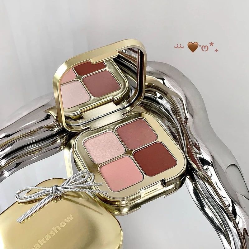 Colorful Matte & Pearl Eye Shadow Palette - Earth Tones & Bright Shades