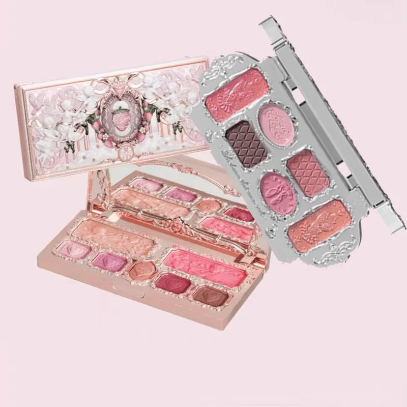 Flower Knows Makeup Swan Ballet Eyeshadow Palette Natural Nude Glitter Matte Shades