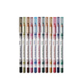 Waterproof Eyeliner Pencil Set - Smudge-Proof Long-Lasting Makeup 12 Colors