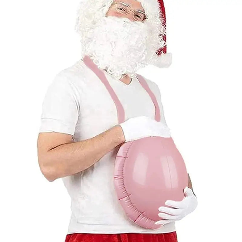 Inflatable Pregnant Belly for Cosplay Halloween Christmas Santa Role Play
