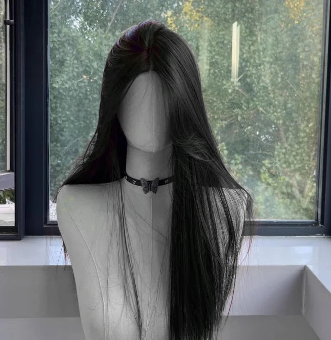 Long Straight Blonde Wig for Women - Lace Front Synthetic Cosplay & Daily Use