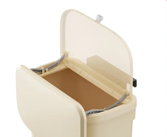 8.5L Wall-Mounted Hanging Garbage Bin with Sealing Lid - Space Saving Trash Can
