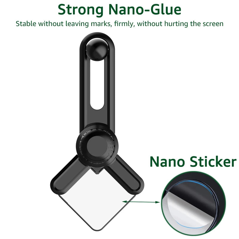 Universal Car Phone Mount with 17mm Ball Head and Sticker Base for Tesla